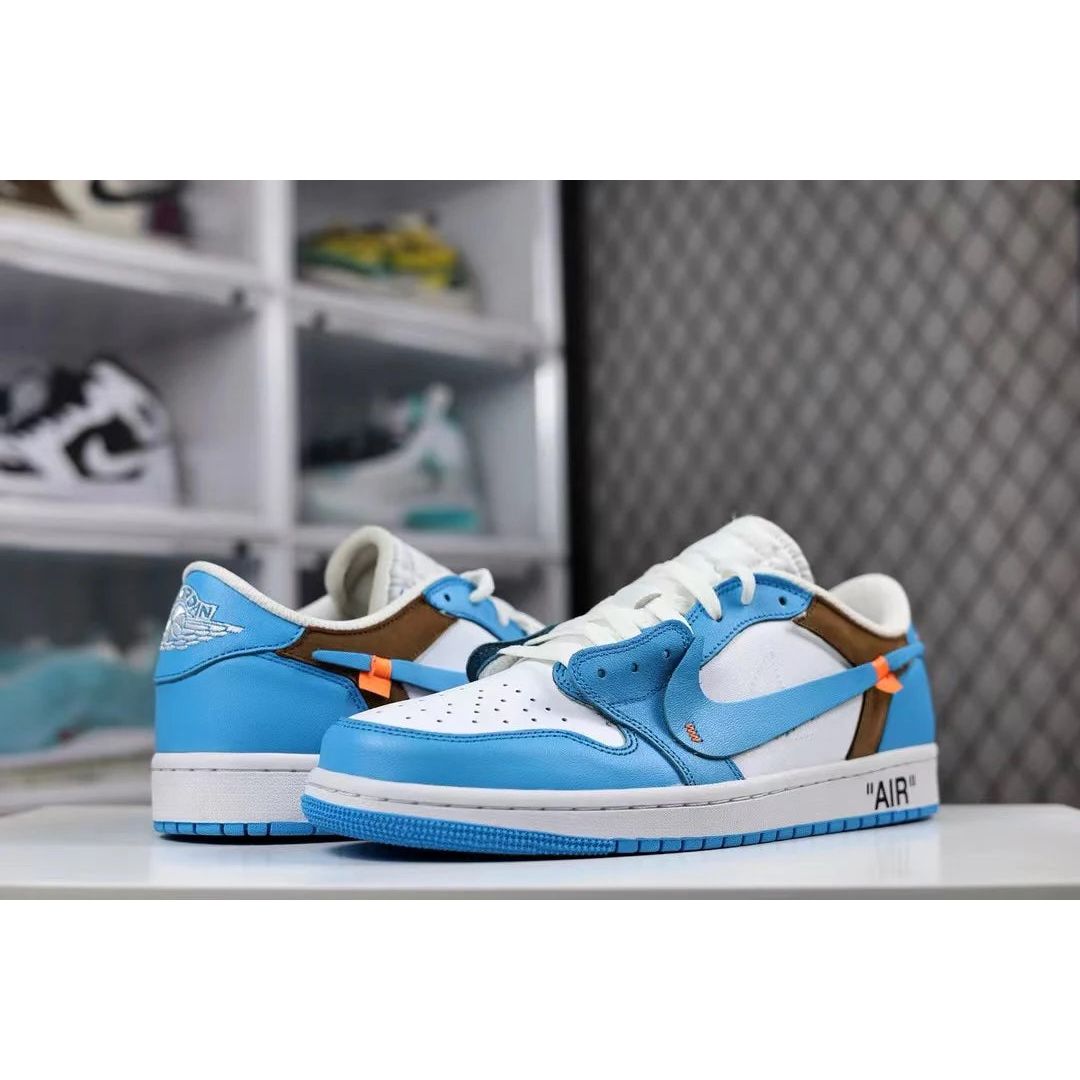 AJ 1 Low x OW 'University Blue' Customs