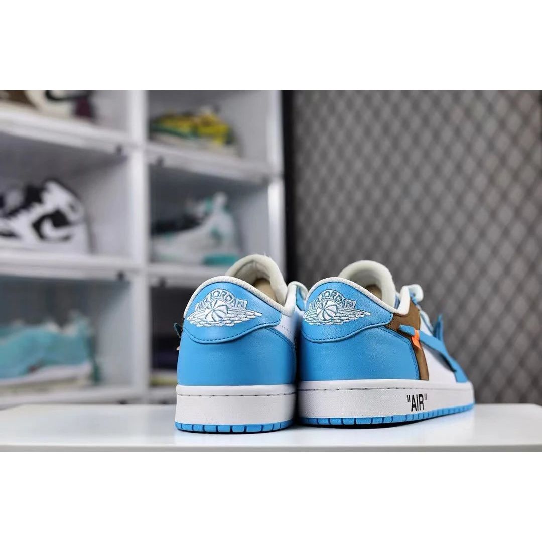AJ 1 Low x OW 'University Blue' Customs