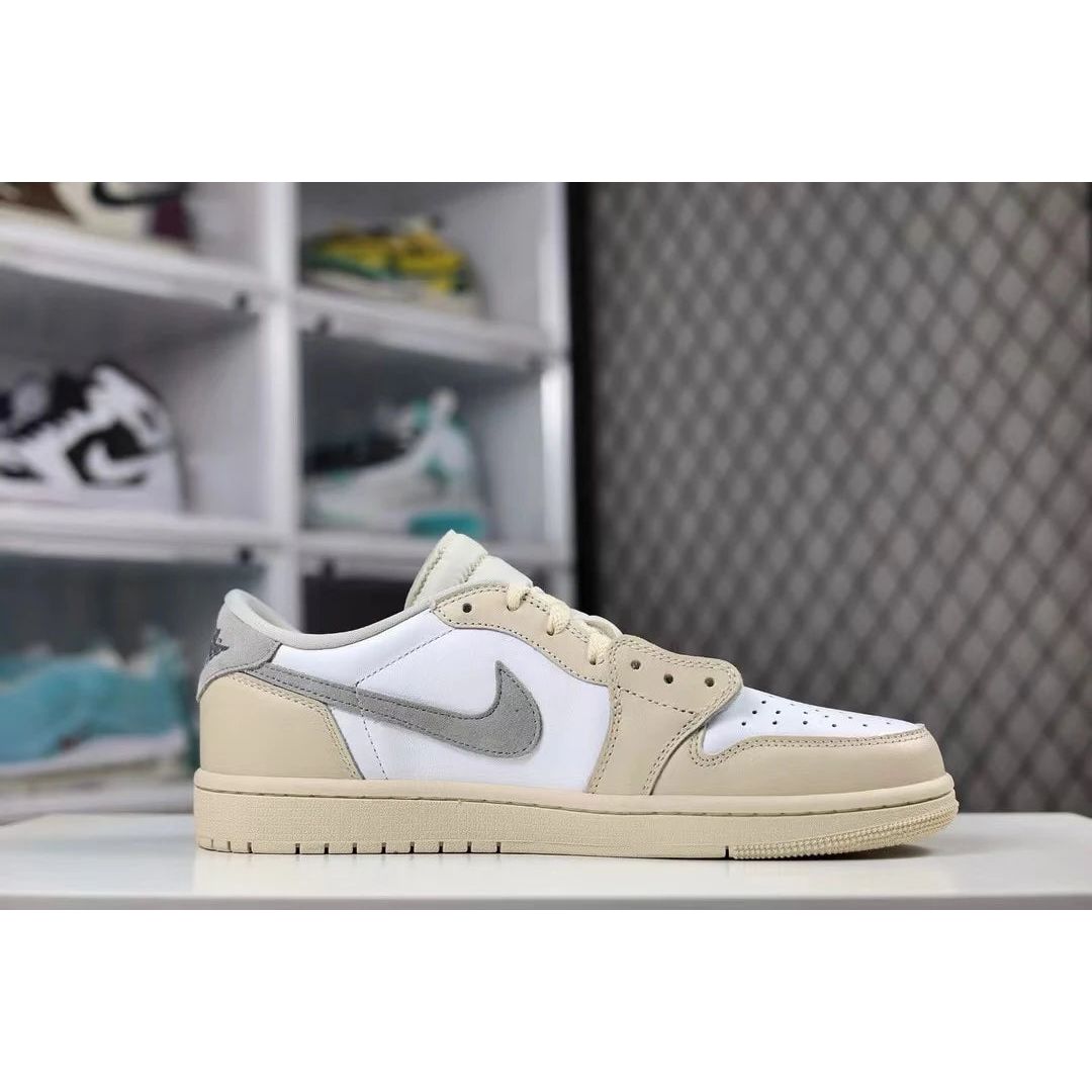 AJ 1 Low x OW 'Beige' Customs