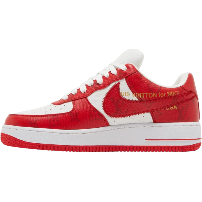 AF 1 Low x LV 'White Comet Red' Customs