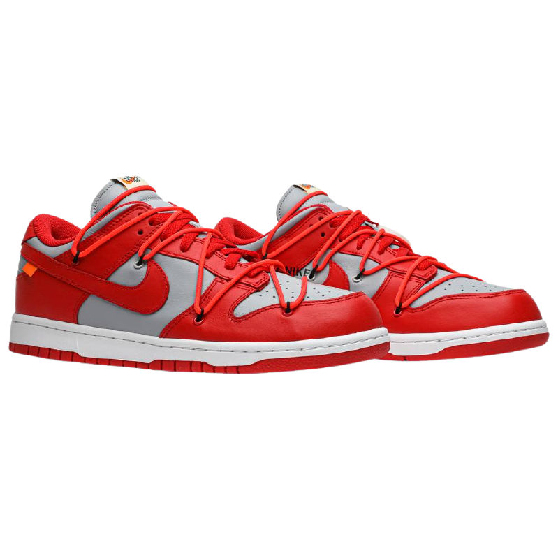 Dunk Low x OW 'University Red'