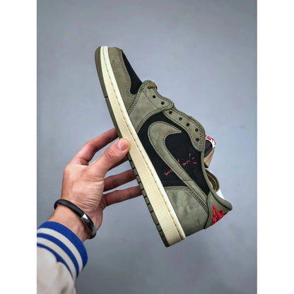 AJ 1 Low x Travis Scott 'Black Olive'