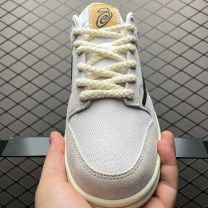 Dunk Low SB x Stussy 'Cream Black'