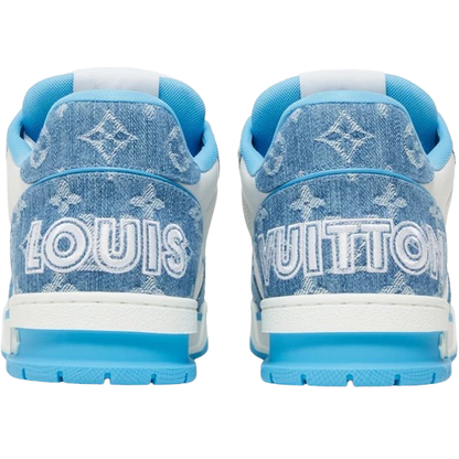 LV Trainer Velcro Strap 'Light Blue Monogram Denim'