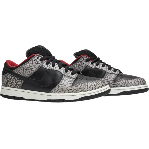 Dunk Low Pro SB x Supreme 'Black Cement'