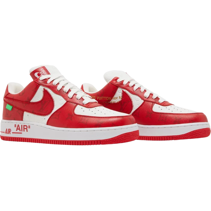 AF 1 Low x LV 'White Comet Red' Customs