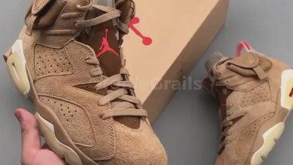 AJ 6 Retro x Travis Scott 'British Khaki'