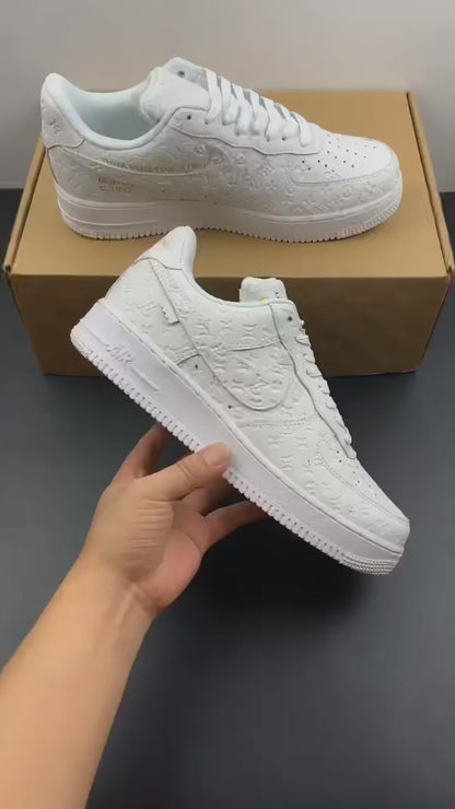 AF 1 Low x LV 'Triple White' Customs