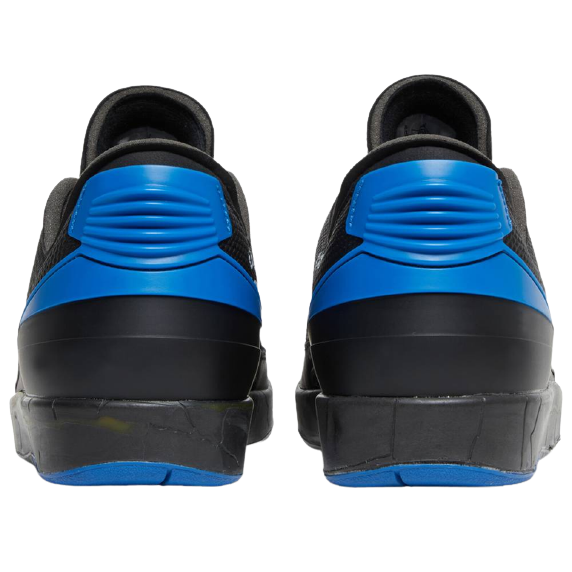 AJ 2 Low x OW 'Black Varsity Royal'